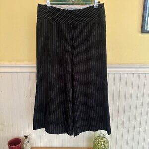 Star City Vintage 90s 2000s Black Pinstripe Wide Leg Womens Pants Size 3